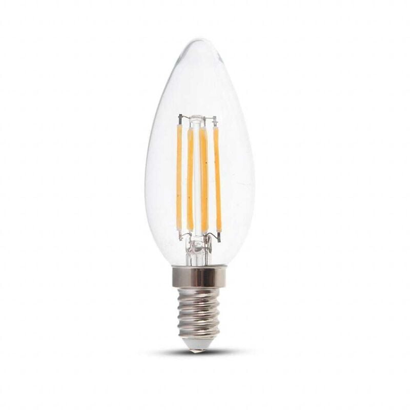 foto del prodotto lampadina led a candela v tac 4w 3000k e14 vt 1986 n 214301