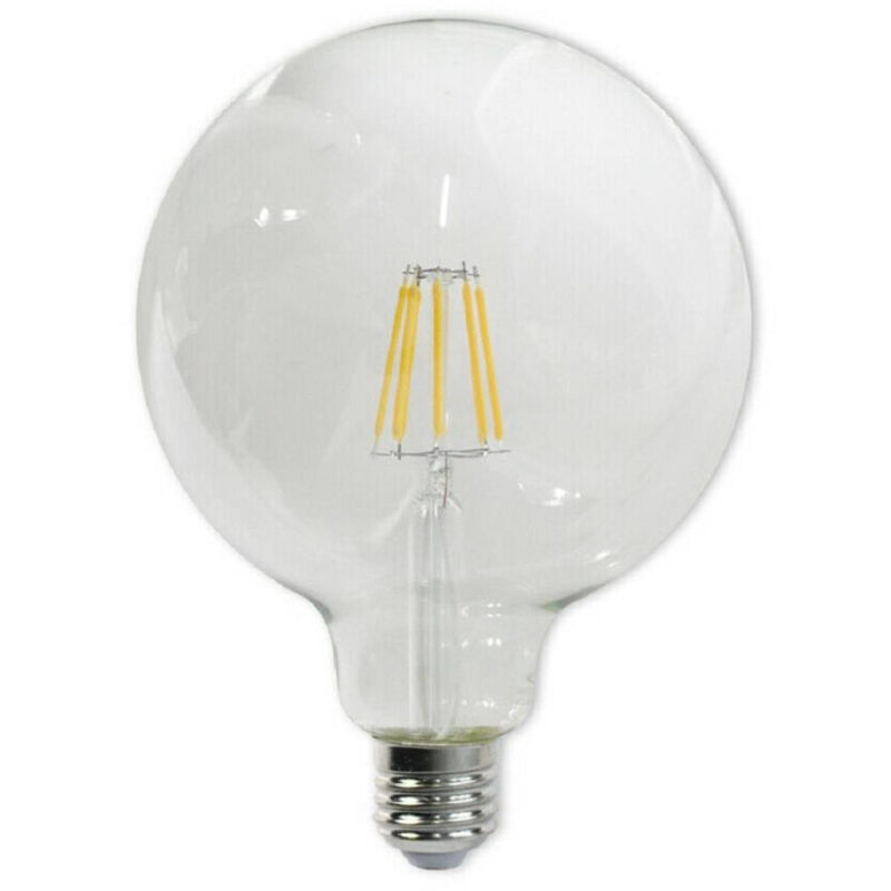 foto del prodotto lampadina led a filamento 8w globo g125 a sfera attacco e27 luce calda g125 tc trade shop traesio