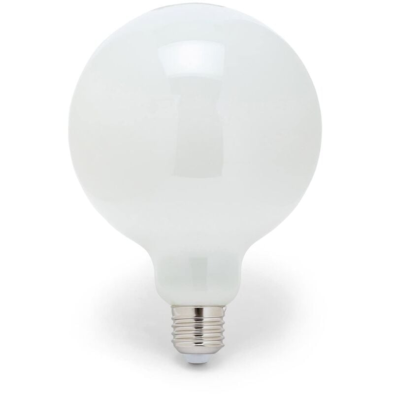 foto del prodotto lampadina led a filamento diffusore opal forma a globo g125 attacco a vite grande e27 potenza 18w equivalenti 150w luminosit 2500ln