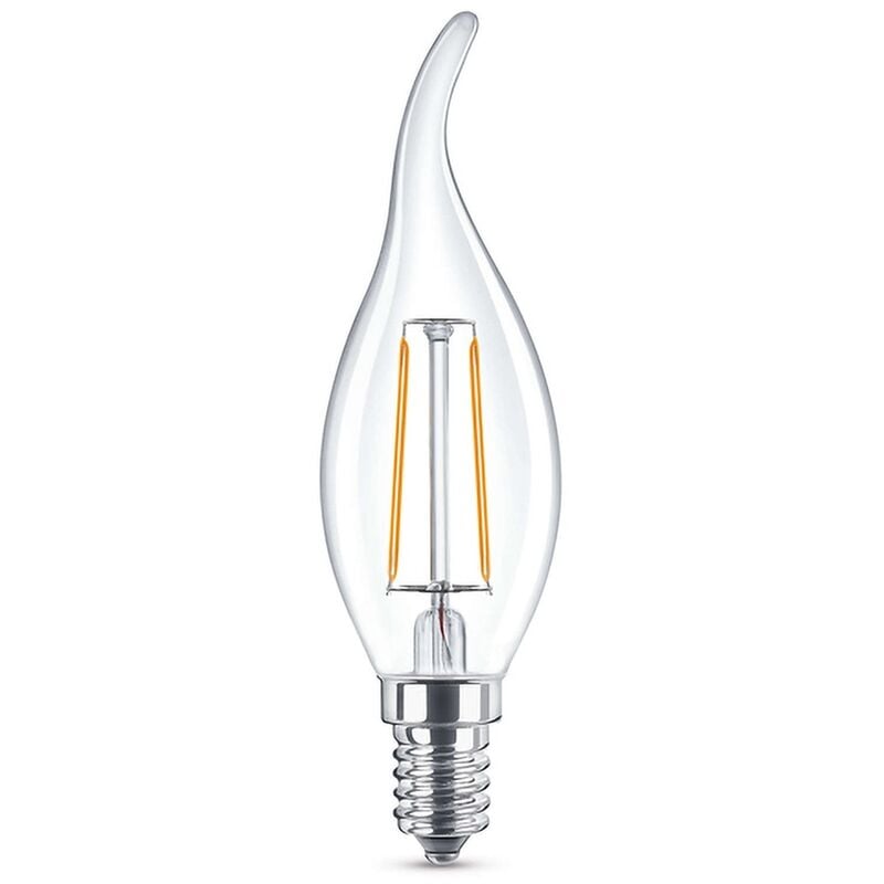 foto del prodotto lampadina led a filamento e14 cl35 a colpo di vento 2w bianco caldo 2700k novaline