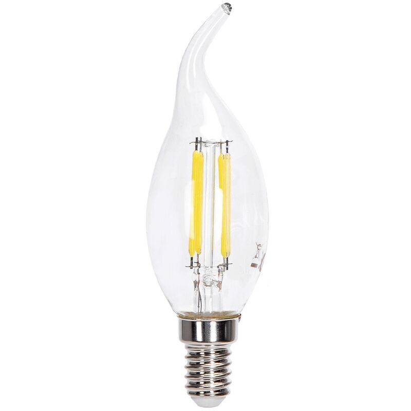 foto del prodotto lampadina led a filamento e14 cl35 a colpo di vento 4w bianco freddo 6500k aigostar