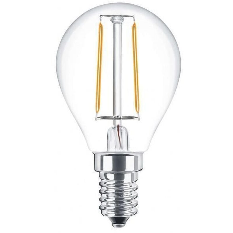 foto del prodotto lampadina led a filamento e14 g45 a sfera 2w bianco caldo 2700k novaline