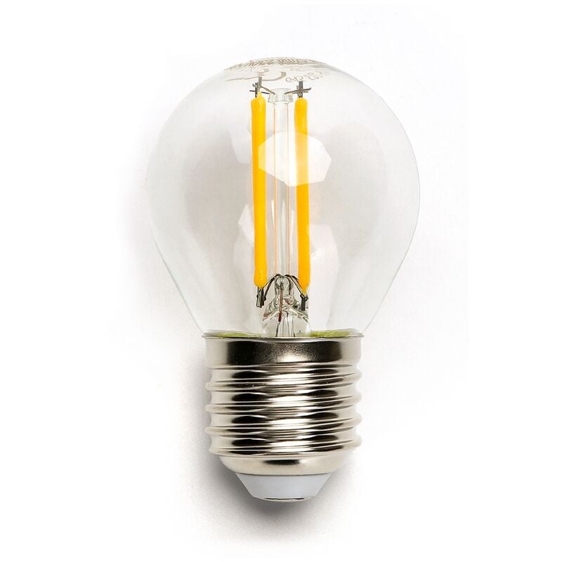 foto del prodotto lampadina led a filamento e27 g45 a sfera 6w bianco caldo 2700k aigostar