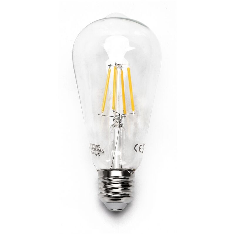 foto del prodotto lampadina led a filamento e27 st64 4w bianco caldo 2700k aigostar