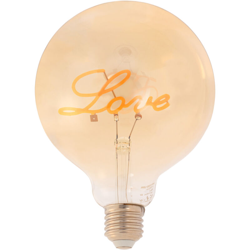 foto del prodotto lampadina led a filamento love e27 g125 4w 2200k