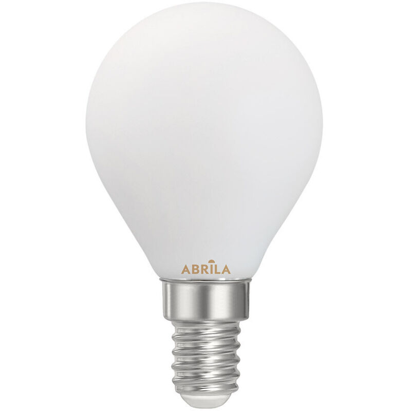 foto del prodotto lampadina led a filamento sferico opale abrila e14 4w 4000k 360lm 4,5x7,8cm