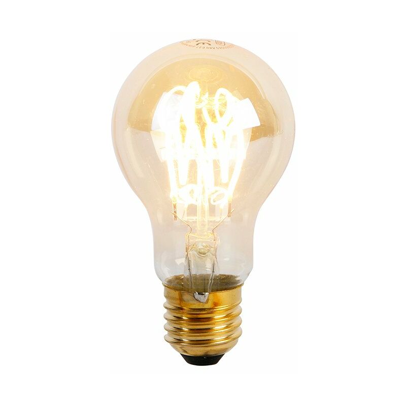 foto del prodotto lampadina led a spirale e27 dimmerabile a60 goldline 4w 270lm 2200k luedd