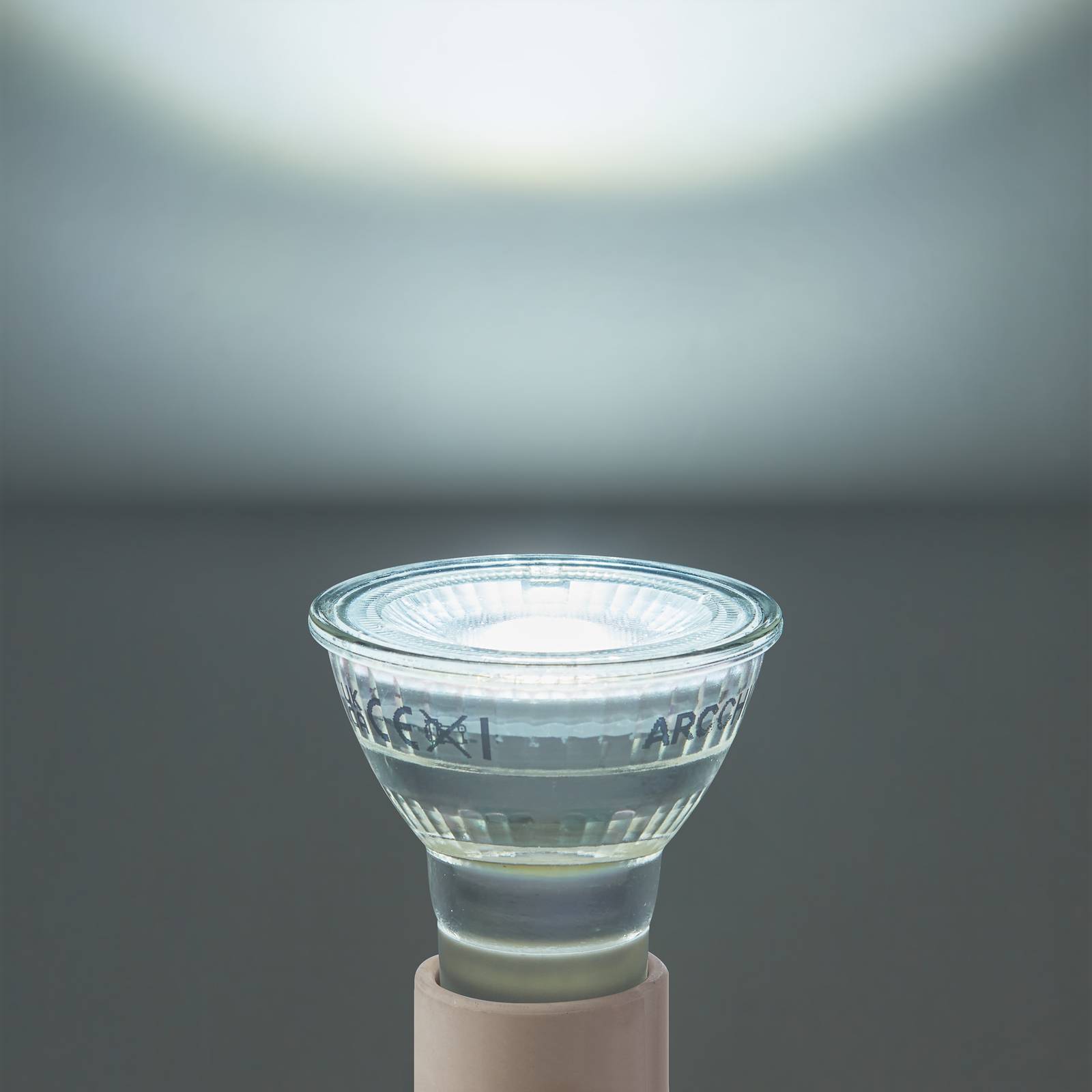 foto del prodotto lampadina led arcchio, gu10 2,5w, par16, trasparente, 6.500 k, 450 lm