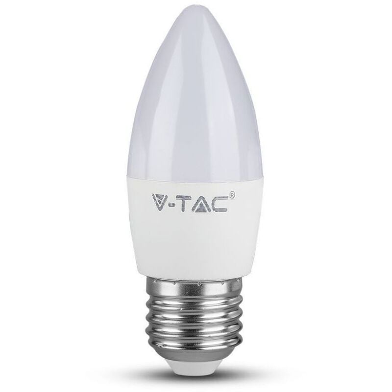 foto del prodotto lampadina led attacco e27 da 4,5w candela bianco freddo v tac