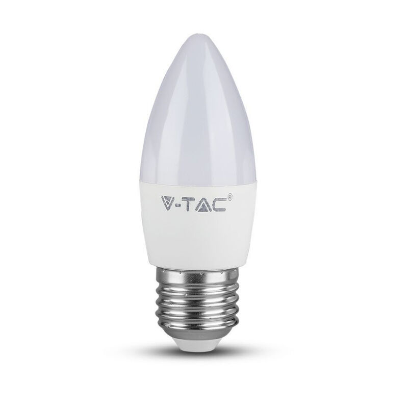 foto del prodotto lampadina led attacco e27 da 4,5w candela bianco naturale v tac