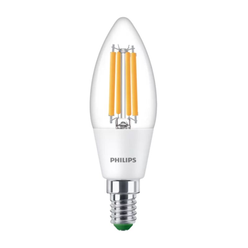 foto del prodotto lampadina led b35 philips attacco e14 2.3w 2700k mlcan40827ag2