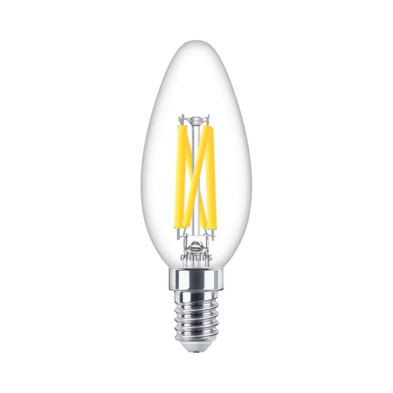 foto del prodotto lampadina led b35 philips attacco e14 3.4w 2200 2700k mlcan40927e14