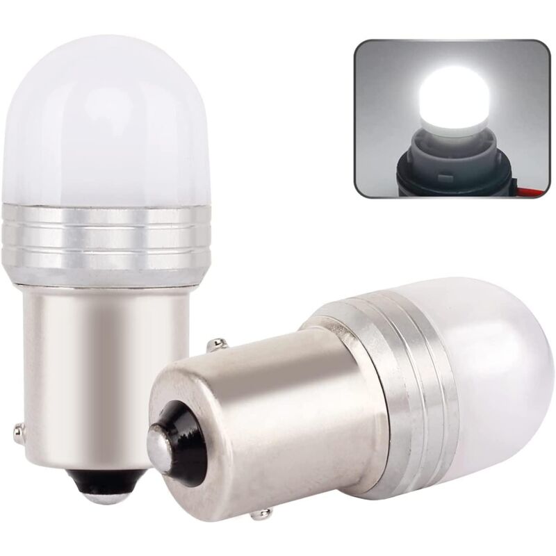 foto del prodotto lampadina led ba15s 1156 12v p21w 3w bianco freddo 6500k design piccolo per barca, camper, auto, luci posteriori, luce di retromarcia, luce di marcia