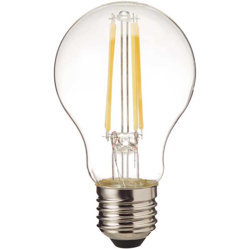 foto del prodotto lampadina led, base e27, bianco freddo 4000k , filamento chiaro, forma di lampadina, sostituzione della lampadina convenzionale 75w, confezione da 1