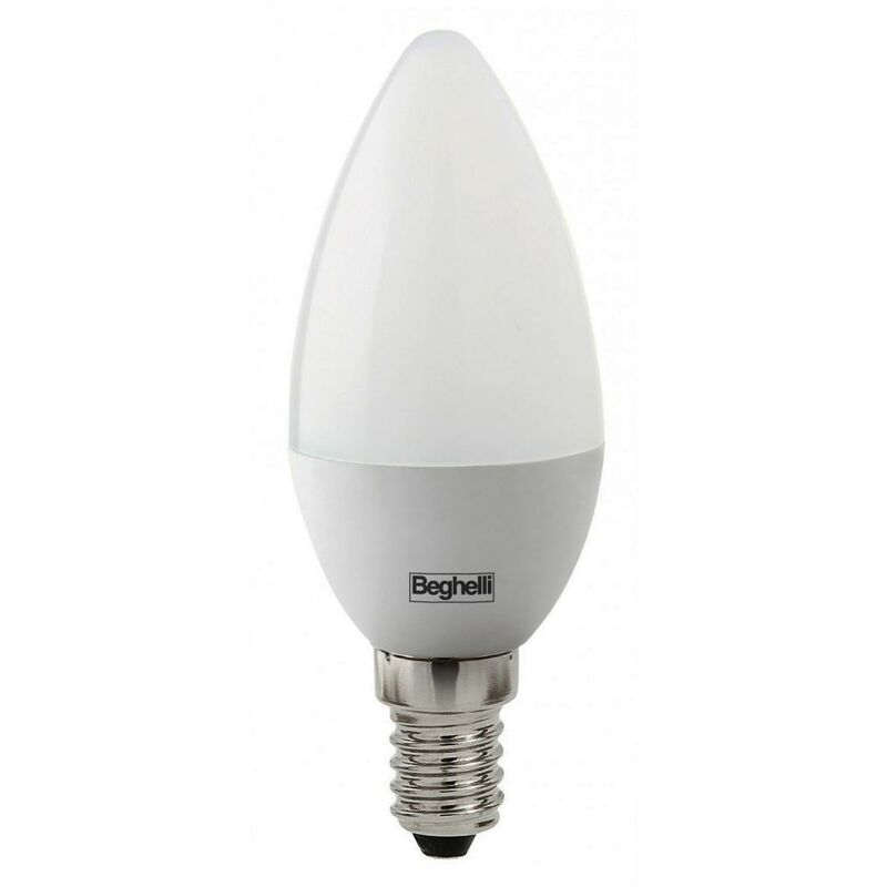 foto del prodotto lampadina led beghelli oliva, 7w, 700 lm, e14, luce calda 3000k, bianca, beg 56977