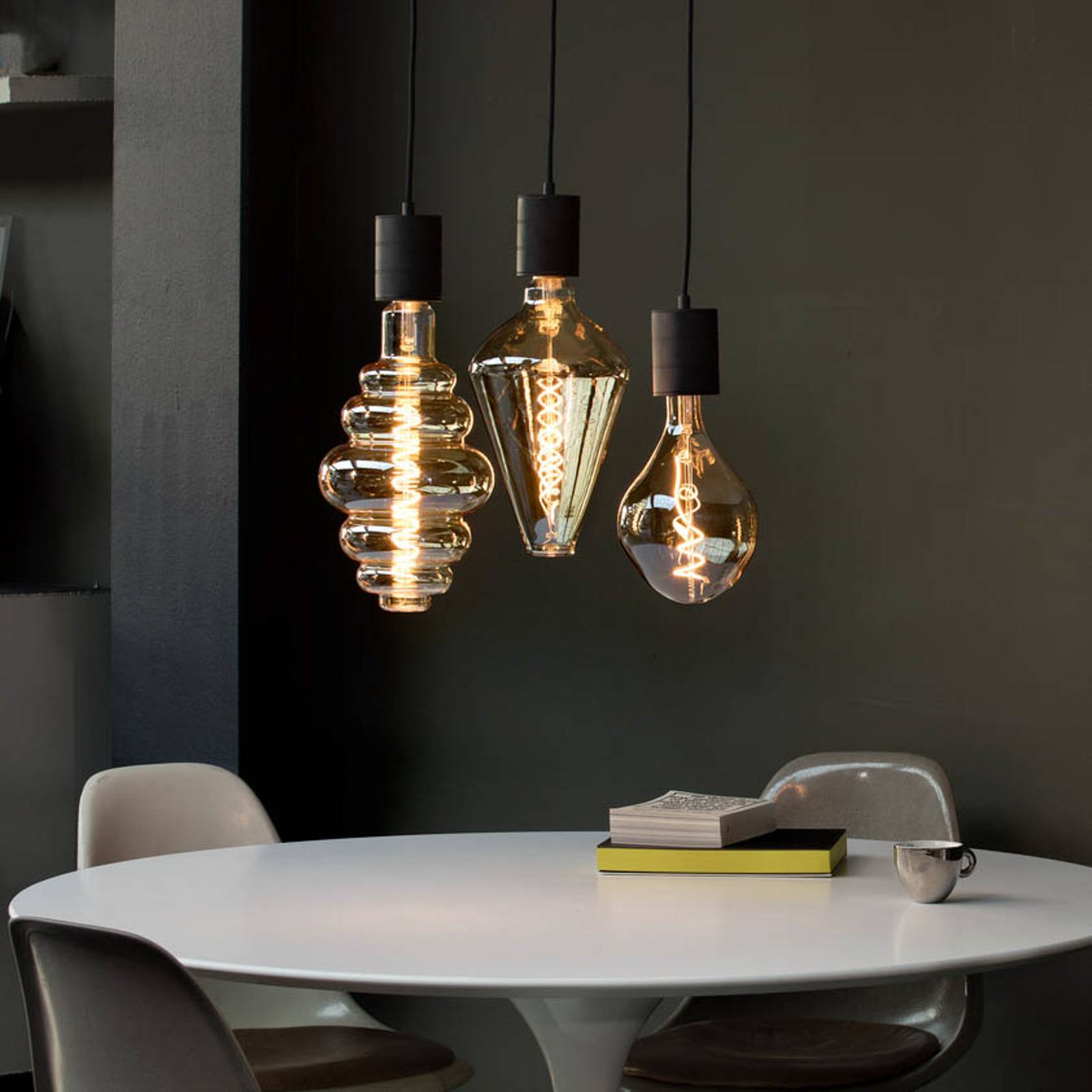 foto del prodotto lampadina led calex organic evo e27 6w dimmerabile oro