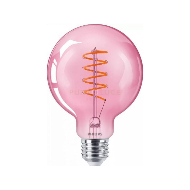 foto del prodotto lampadina led classic 25w g93 e27 pink d 1pf 4
