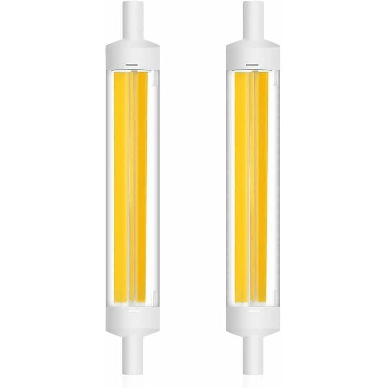 foto del prodotto lampadina led cob r7s 15w 118mm filamento lineare 360 gradi j118 lampadina per faretto 1200lm equivalente a lampadina alogena 120w bianco freddo