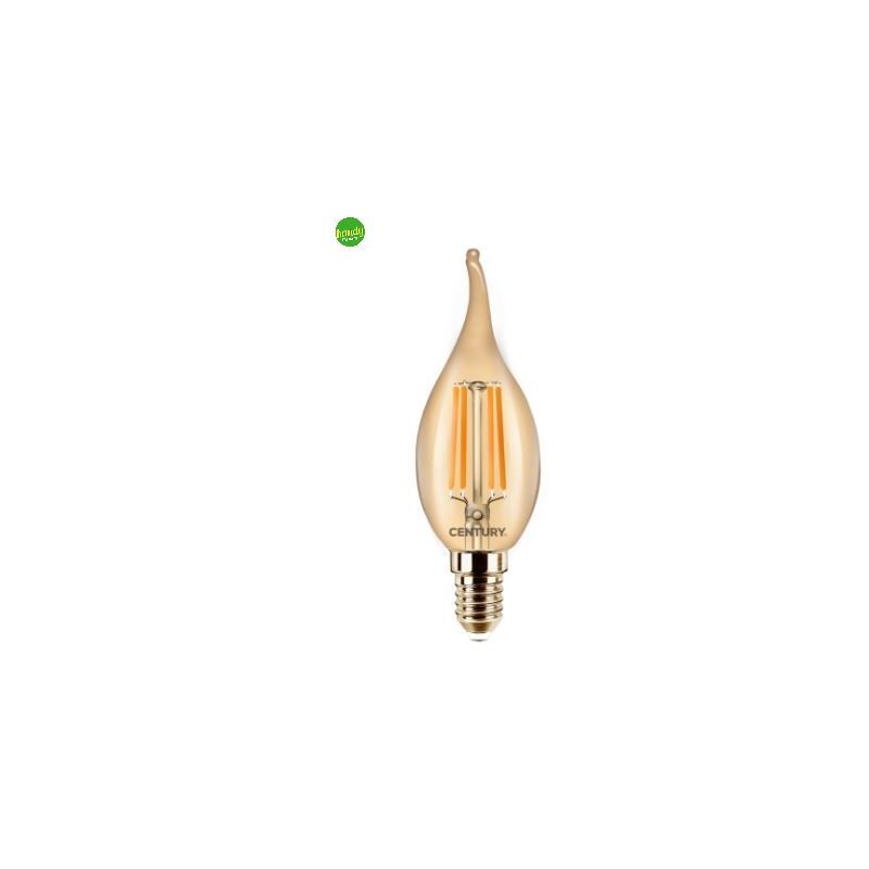 foto del prodotto lampadina led colpo di vento century incanto epoca ambra 4 w 30 w e14 2.200 k 