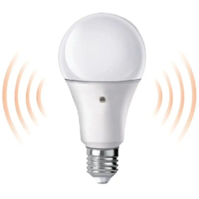 foto del prodotto lampadina led con sensore crepuscolare e27 bianco freddo 9 watt f