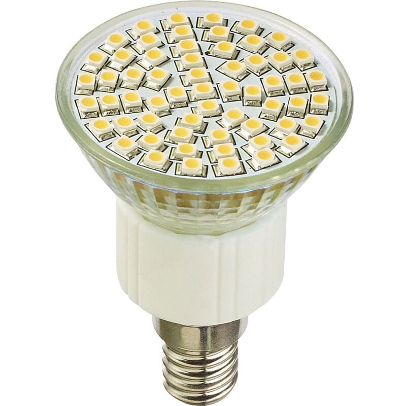 foto del prodotto lampadina led da e14 a 60 led smd 4w 250lm 120 35w neutro bianco