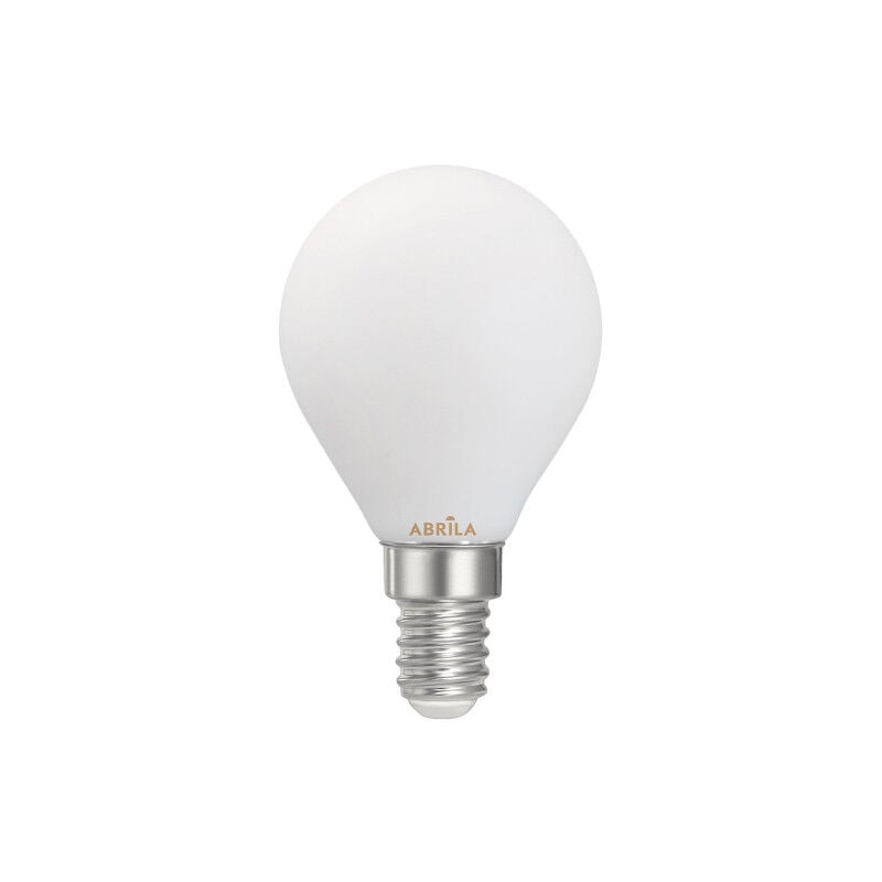 foto del prodotto lampadina led de filamento sferico opale abrila e14 6 w 6000 k 540 lm 4.5 x 7.8 cm fabrilamp