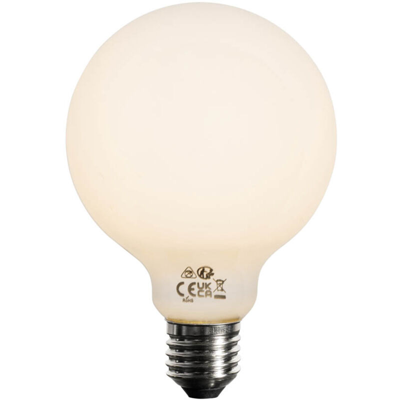 foto del prodotto lampadina led dimmerabile a 3 livelli e27 vetro opalino g95 4w 450lm 2700k luedd