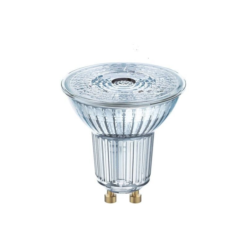 foto del prodotto lampadina led dimmerabile con riflettore satinato gu10 575 lm 46 w bianco caldo osram osram