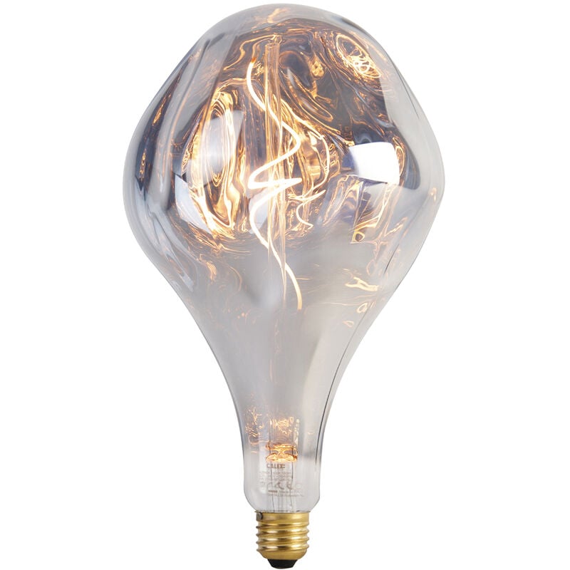 foto del prodotto lampadina led dimmerabile e27 a165 argento 6w 160lm 1800k calex