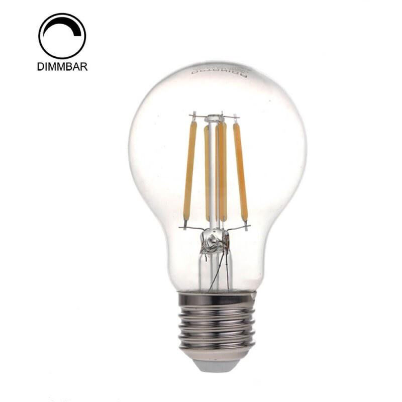 foto del prodotto lampadina led dimmerabile e27 a60 4w equivalenti a 48w bianco caldo 2800k