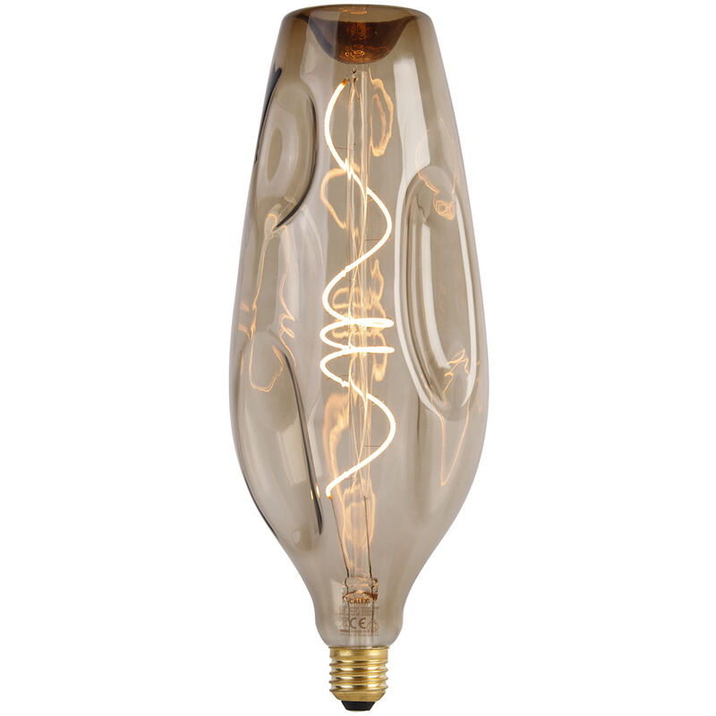 foto del prodotto lampadina led dimmerabile e27 g110 marrone 4w 80lm 1800k calex