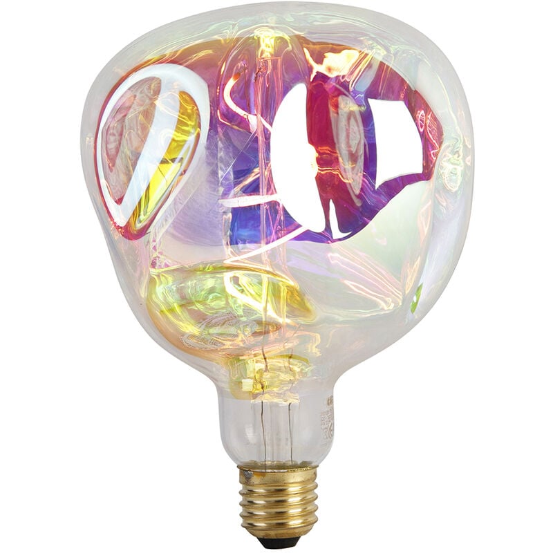 foto del prodotto lampadina led dimmerabile e27 g125 arcobaleno 4w 200lm 1800k calex