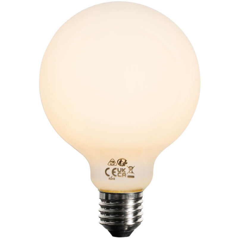 foto del prodotto lampadina led dimmerabile e27 opale g95 5w 450lm 2200k luedd
