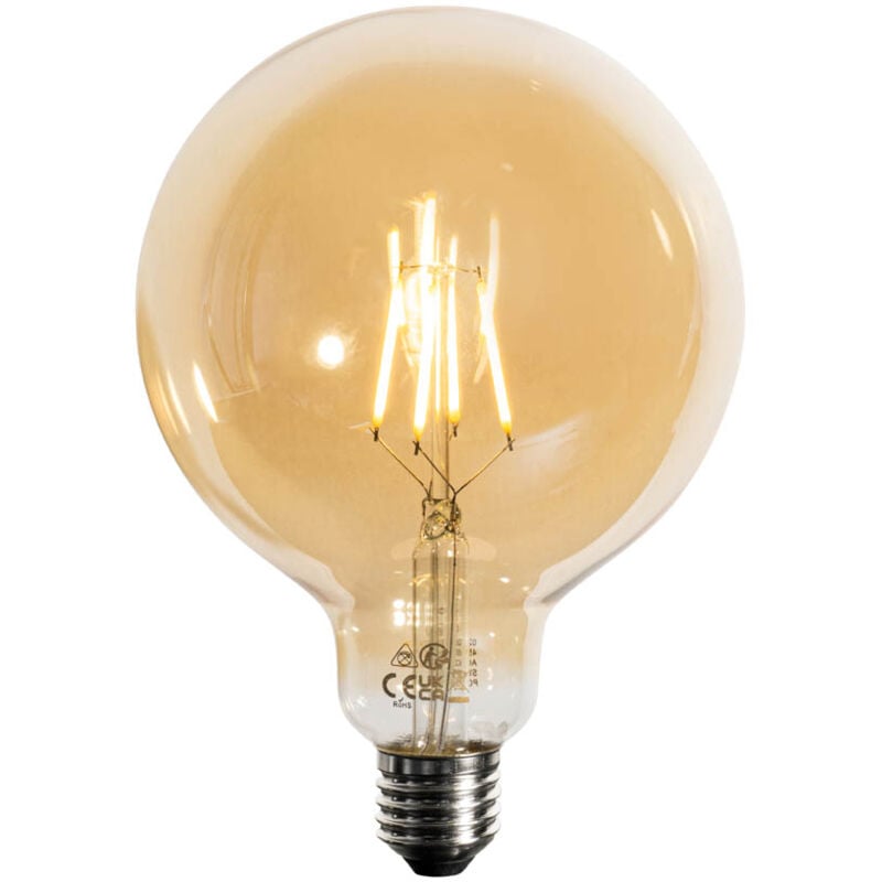 foto del prodotto lampadina led dimmerabile e27 oro g125 4,9w 450lm 2200k luedd