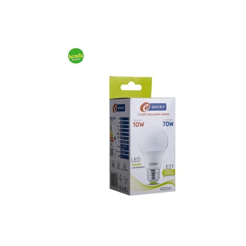 foto del prodotto lampadina led e quickly 10w 4000k goccia a60 e27