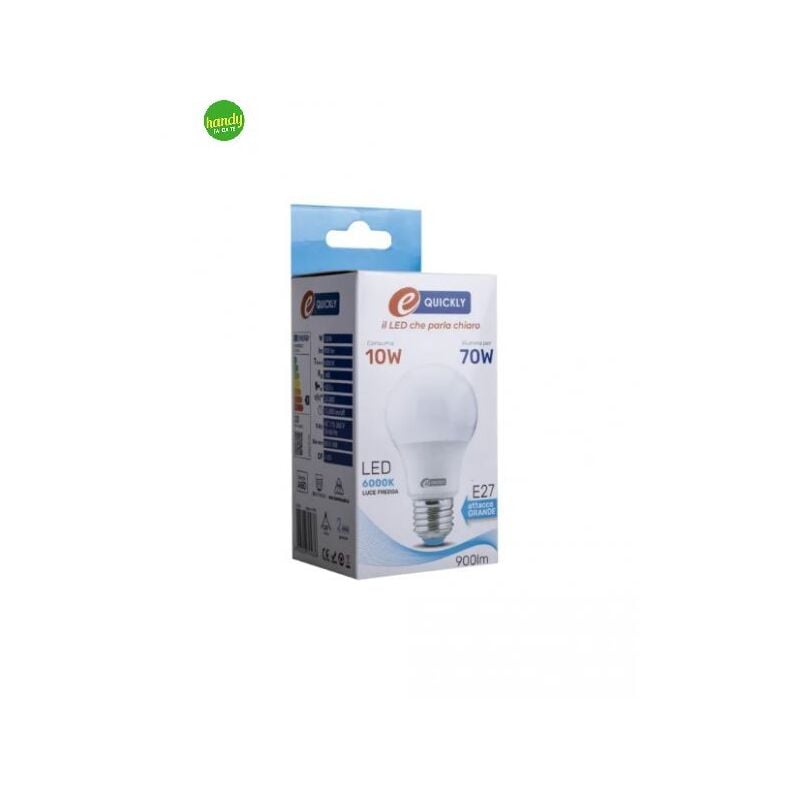 foto del prodotto lampadina led e quickly 10w 6000k goccia a60 e27