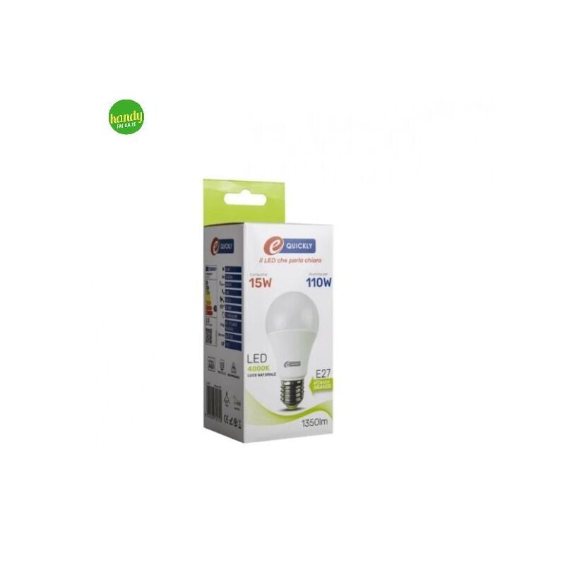 foto del prodotto lampadina led e quickly 15w 4000k goccia a60 e27