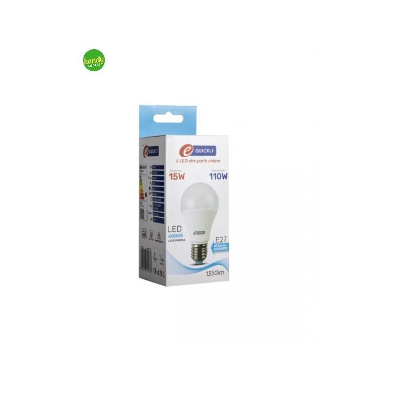 foto del prodotto lampadina led e quickly 15w 6000k goccia a60 e27
