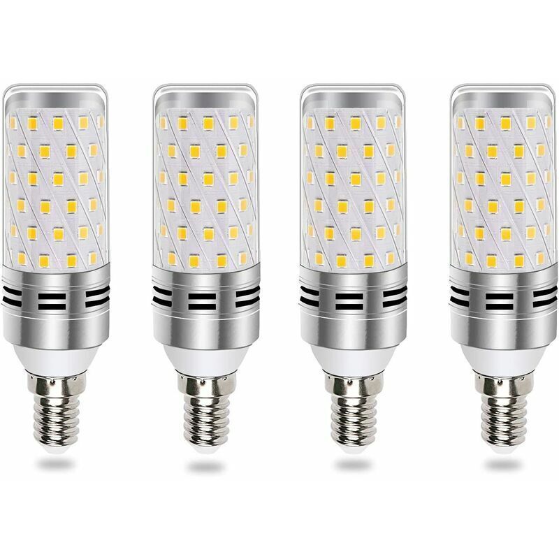 foto del prodotto lampadina led e14 16w bianco freddo 6000k, equivalente a e14 alogena 100w 120w, 1600lm, luce a 360 , ac 175 265v, lampadina led e14 a candela per