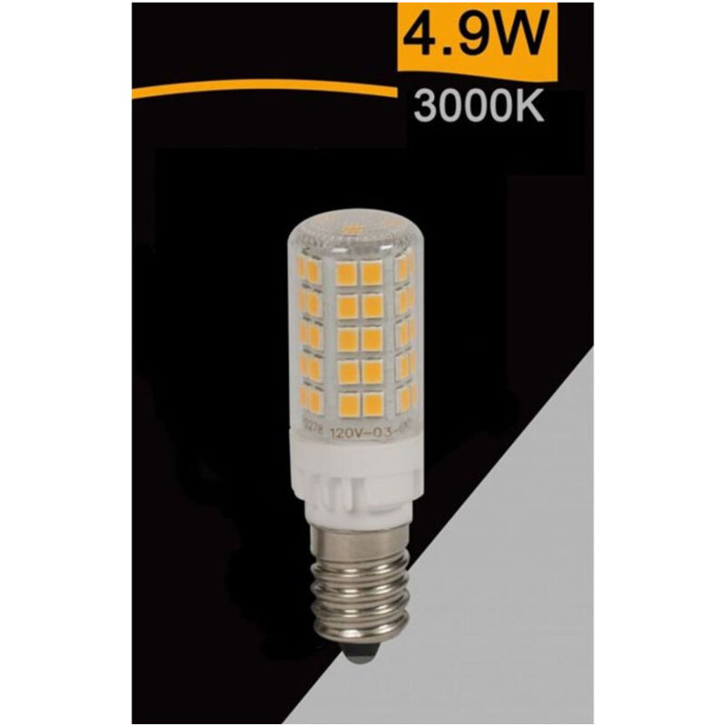 foto del prodotto lampadina led e14 4.9w 600lm tubolare luce 3000k 6500k 4000k sparac e14 4.9w ce2 bianco caldo trade shop traesio
