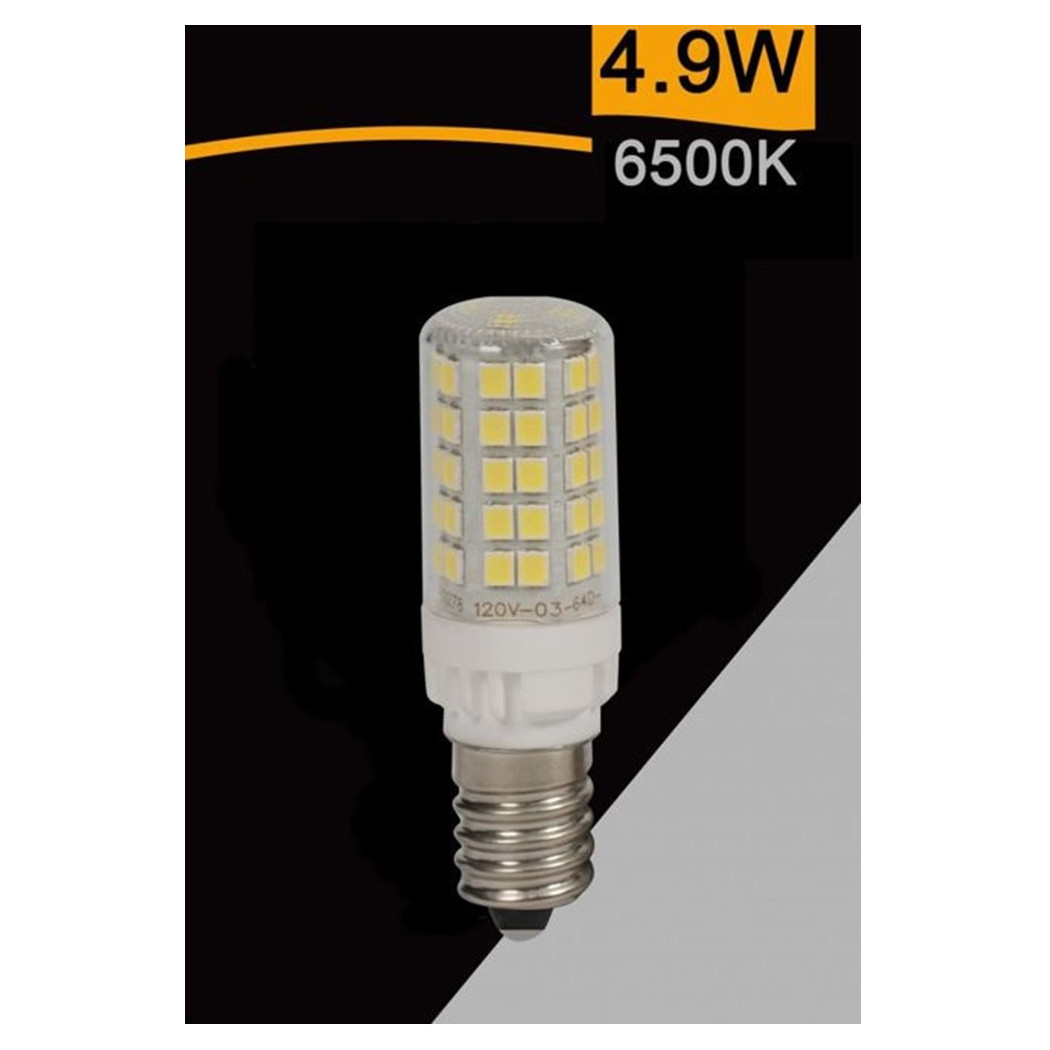 foto del prodotto lampadina led e14 4.9w 600lm tubolare luce 3000k 6500k 4000k sparac e14 4.9w ce2 bianco freddo trade shop traesio