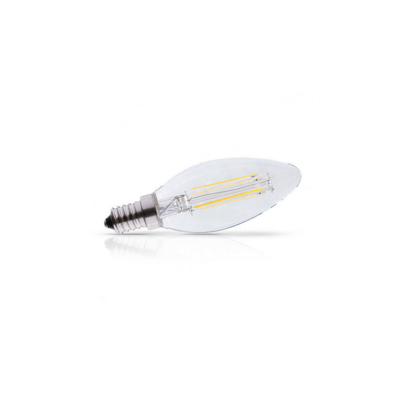 foto del prodotto lampadina led e14 4w 470lm fiamma bianco caldo 2700k