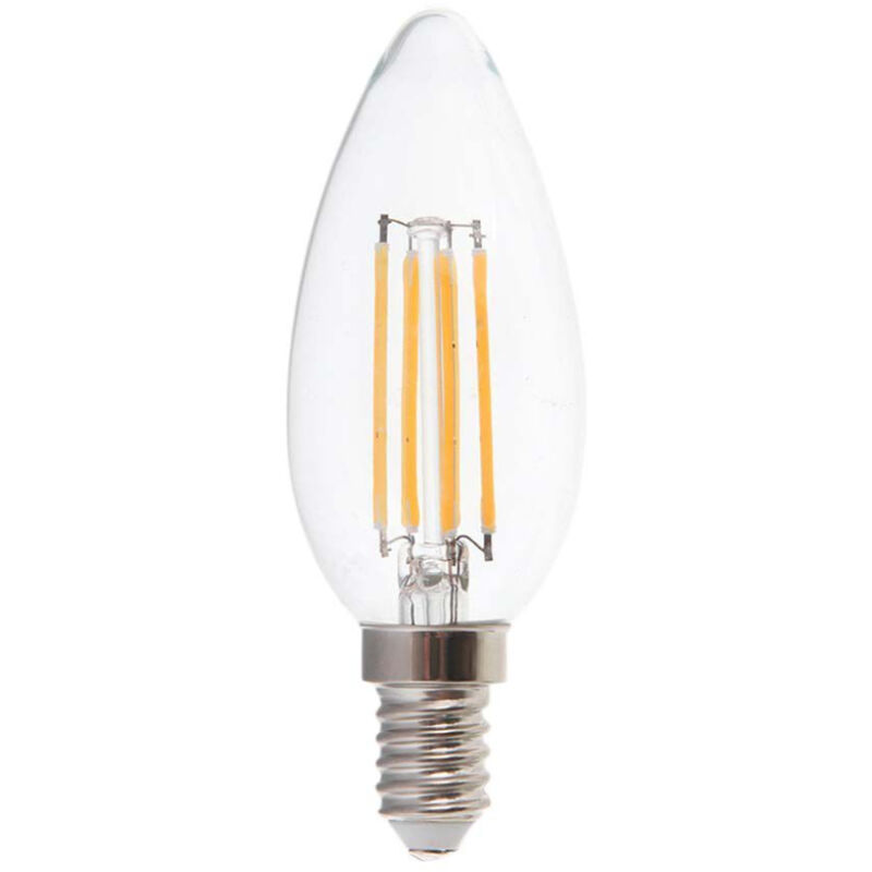 foto del prodotto lampadina led e14 4w candela filamento 3 step dimmerabile bianco caldo v tac