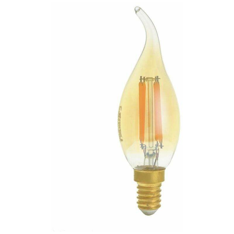 foto del prodotto lampadina led e14 4w vetro oro equivalente a 27w bianco caldo 2500k