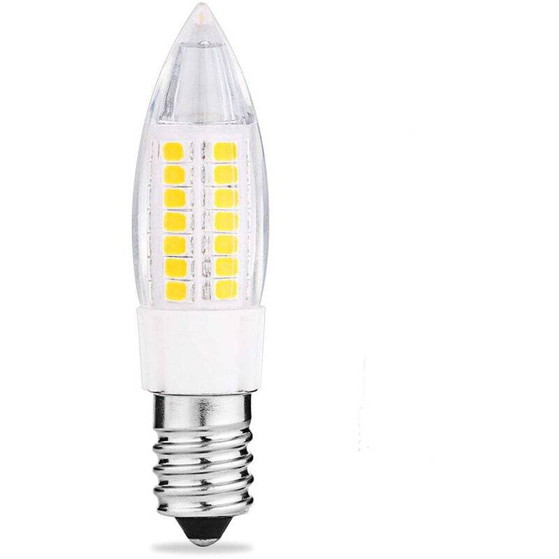foto del prodotto lampadina led e14 5 watt candela lampada 44 led smd a luce naturale 4000k 220v 400 lumen