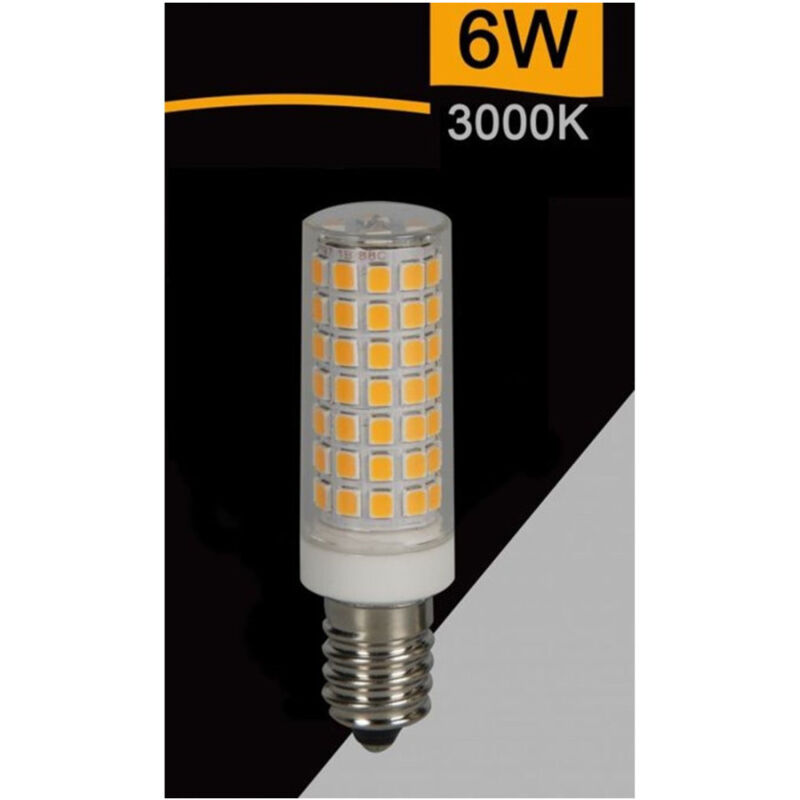 foto del prodotto lampadina led e14 6w 700lm tubolare luce fredda calda naturale sparac e14 6w ce1 bianco caldo trade shop traesio