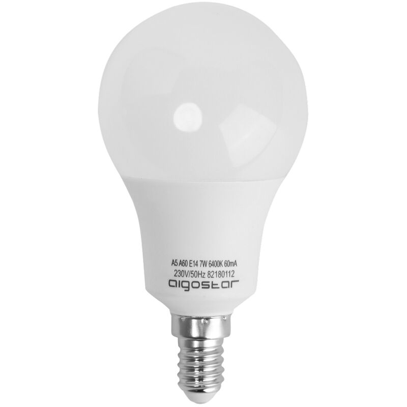 foto del prodotto lampadina led e14 a60 a bulbo 8w bianco caldo 3000k aigostar