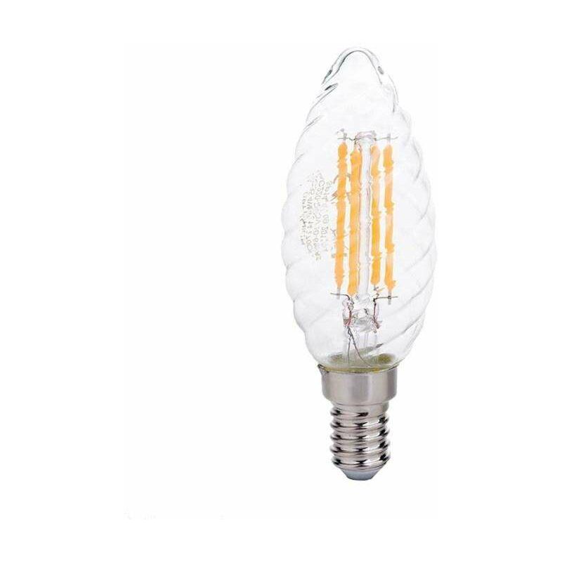 foto del prodotto lampadina led e14 c35 da 4w equivalenti a 27w bianco caldo 2700k