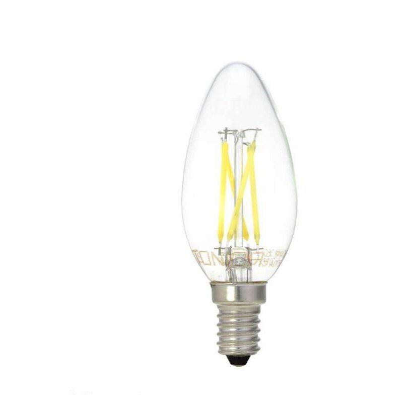 foto del prodotto lampadina led e14 c35 da 4w equivalenti a 32w day white 6000k