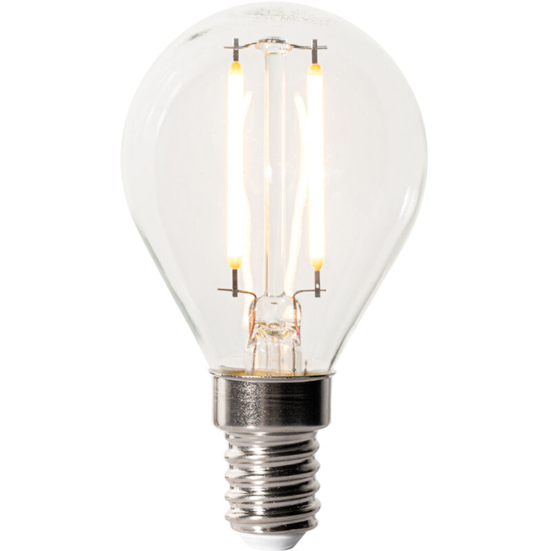 foto del prodotto lampadina led e14 dimmerabile p45 vetro trasparente 3w 250 lm 2200k luedd
